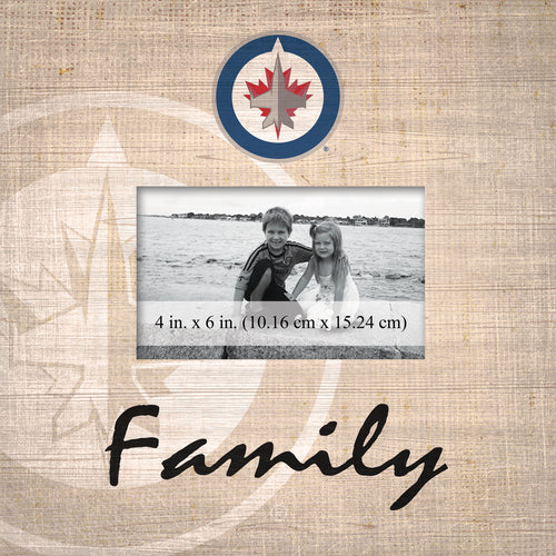 Wholesale NHL / H0943-Family Burlap Frame / H0943-Winnipeg Jets