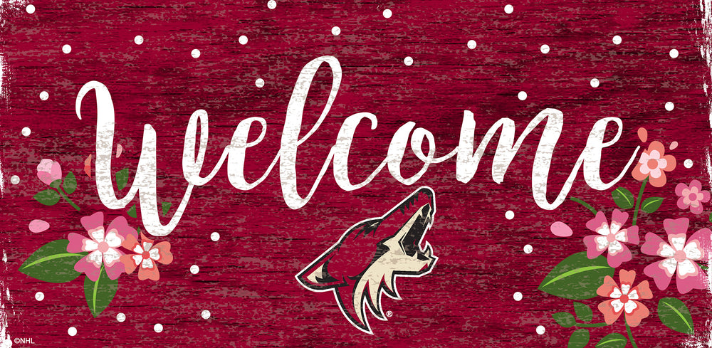 Wholesale NHL / H0964-Welcome Floral 6x12 / H0964-Arizona Coytotes