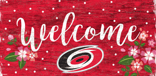 Wholesale NHL / H0964-Welcome Floral 6x12 / H0964-Carolina Hurricanes