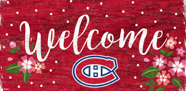 Wholesale NHL / H0964-Welcome Floral 6x12 / H0964-Montreal Canadiens