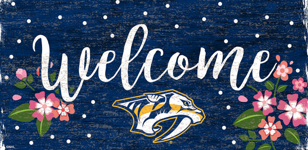 Wholesale NHL / H0964-Welcome Floral 6x12 / H0964-Nashville Predators