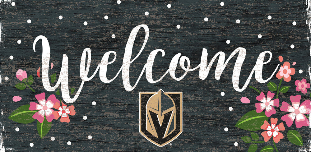 Wholesale NHL / H0964-Welcome Floral 6x12 / H0964-Vegas Golden Knights