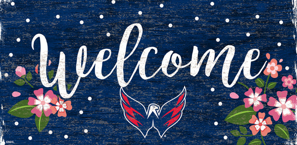Wholesale NHL / H0964-Welcome Floral 6x12 / H0964-Washington Capitals
