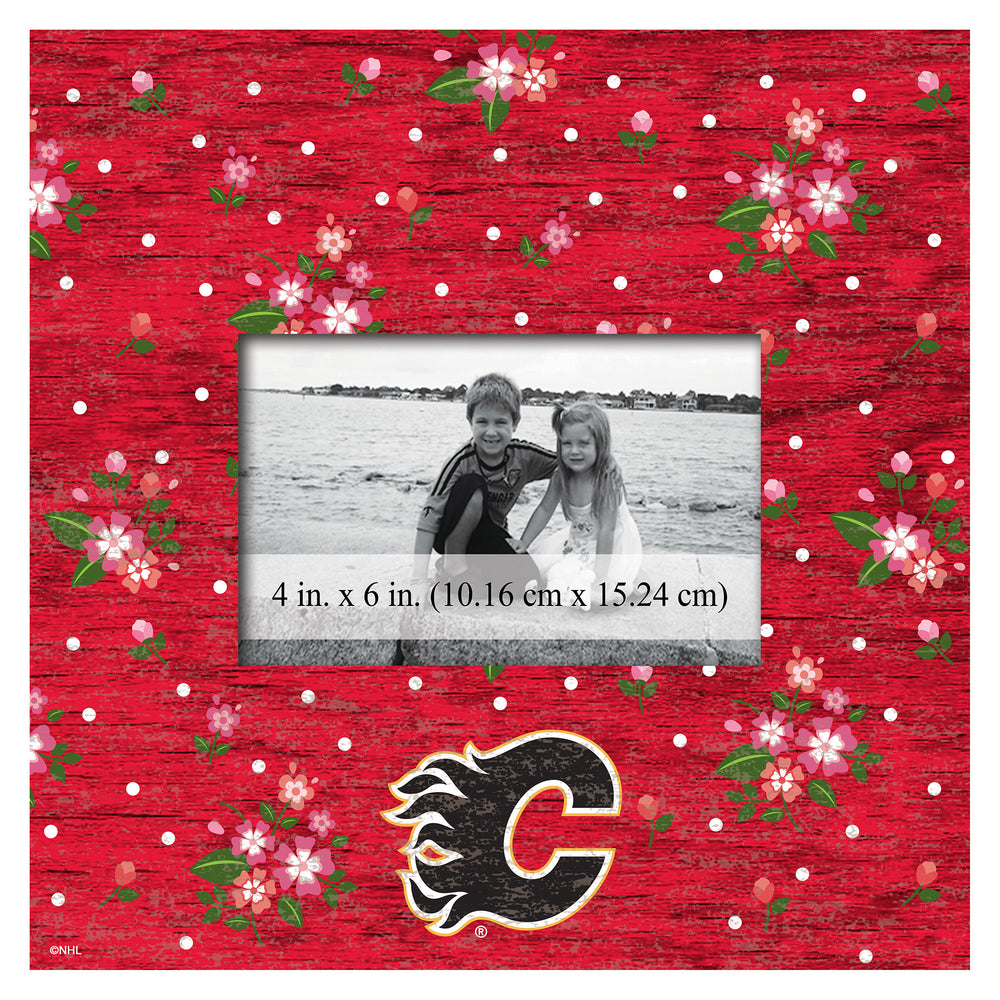 Wholesale NHL / H0965-Floral 10x10 Frame / H0965-Calgary Flames
