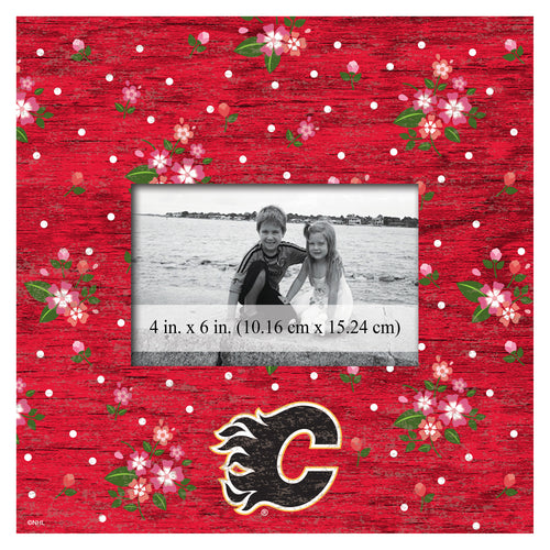 Wholesale NHL / H0965-Floral 10x10 Frame / H0965-Calgary Flames