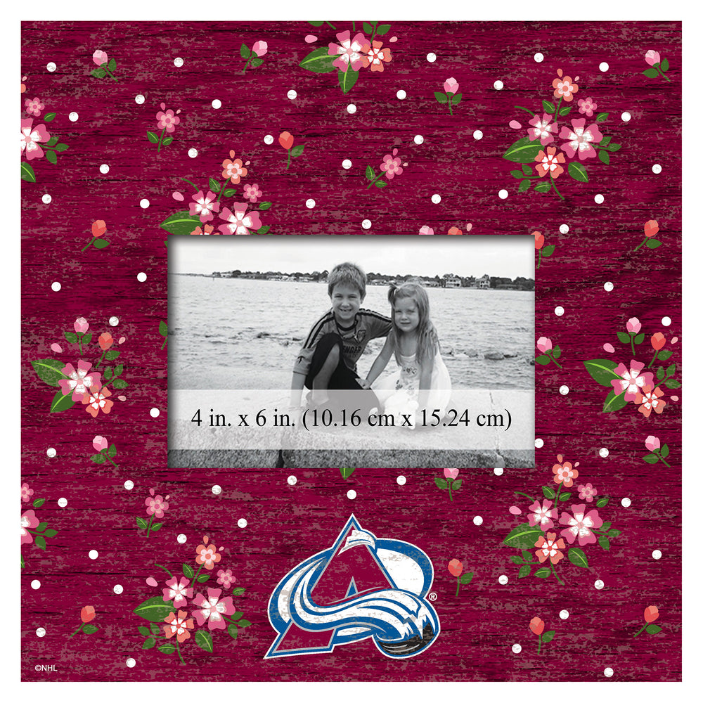 Wholesale NHL / H0965-Floral 10x10 Frame / H0965-Colorado Avalanche