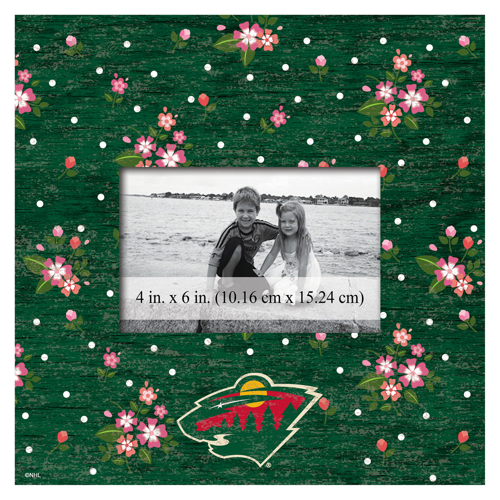Wholesale NHL / H0965-Floral 10x10 Frame / H0965-Minnesota Wild