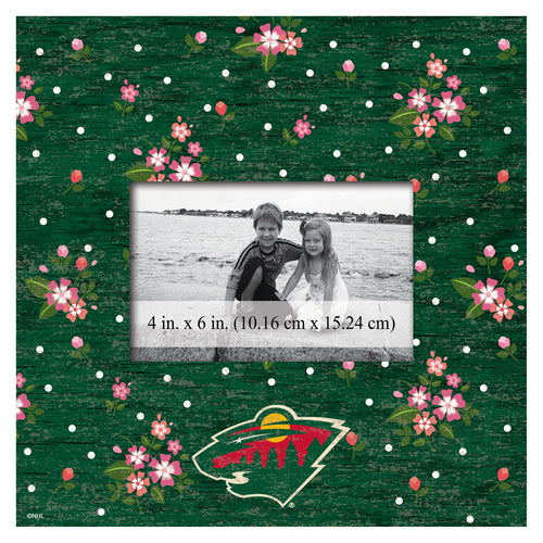 Wholesale NHL / H0965-Floral 10x10 Frame / H0965-Minnesota Wild