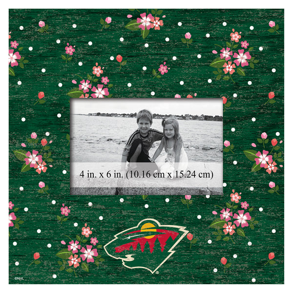 Wholesale NHL / H0965-Floral 10x10 Frame / H0965-Minnesota Wild