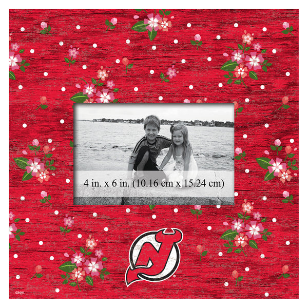 Wholesale NHL / H0965-Floral 10x10 Frame / H0965-New Jersey Devils