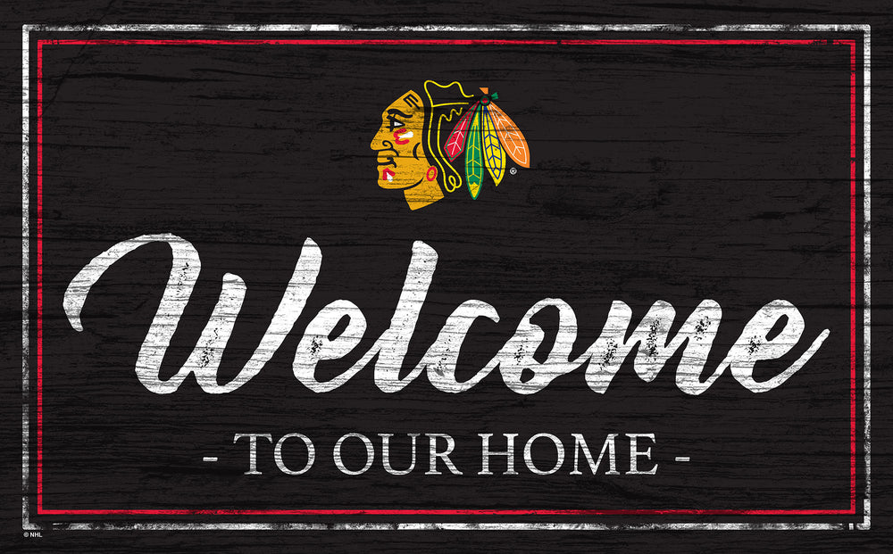 Wholesale NHL / H0977-Welcome Team Color 11x19 / H0977-Chicago Blackhawks