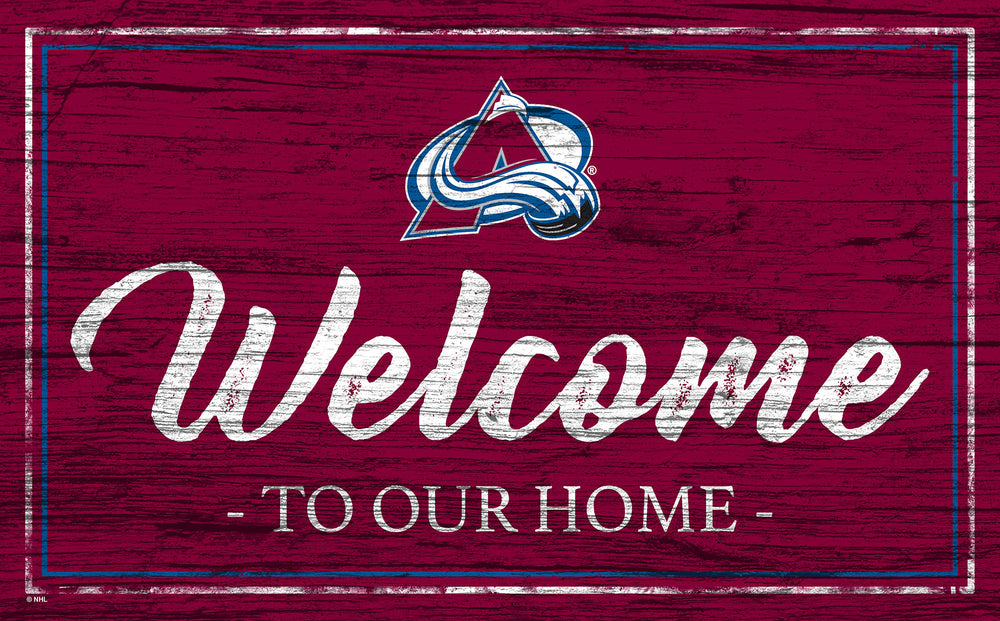 Wholesale NHL / H0977-Welcome Team Color 11x19 / H0977-Colorado Avalanche