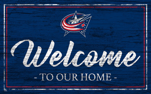 Wholesale NHL / H0977-Welcome Team Color 11x19 / H0977-Columbus Blue Jackets