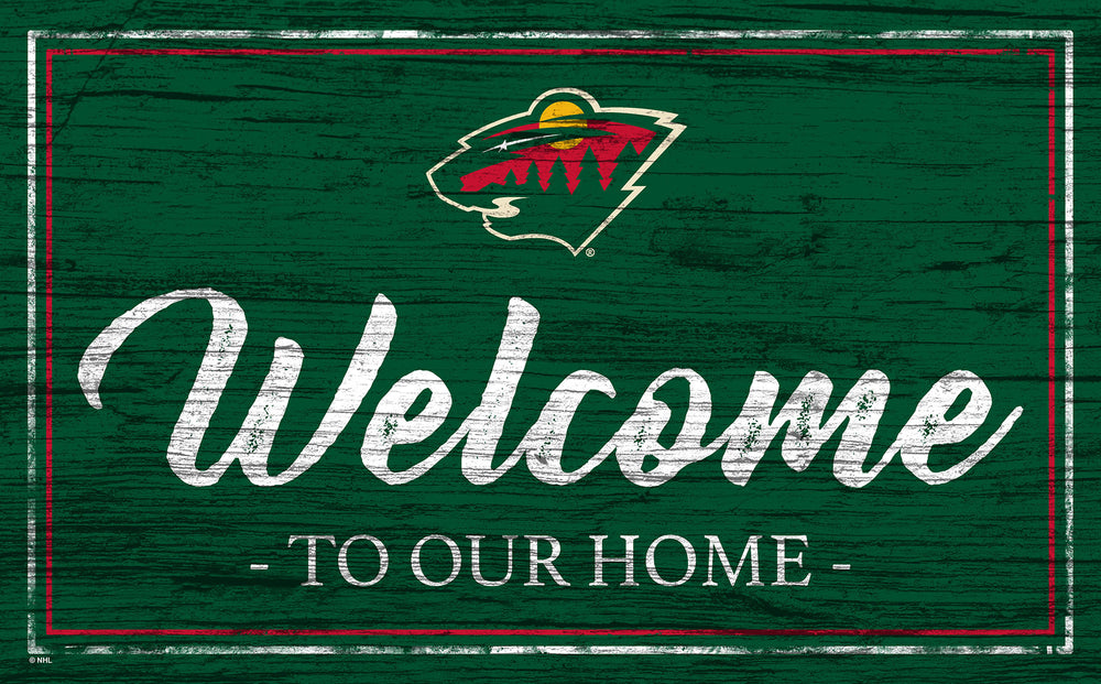 Wholesale NHL / H0977-Welcome Team Color 11x19 / H0977-Minnesota Wild