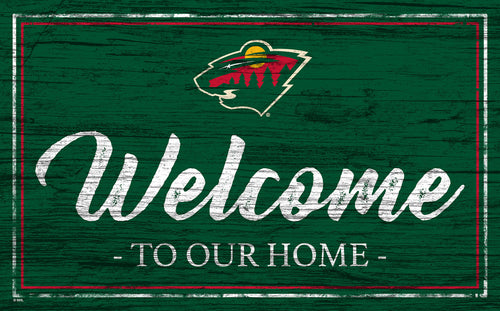 Wholesale NHL / H0977-Welcome Team Color 11x19 / H0977-Minnesota Wild