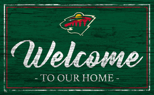 Wholesale NHL / H0977-Welcome Team Color 11x19 / H0977-Minnesota Wild