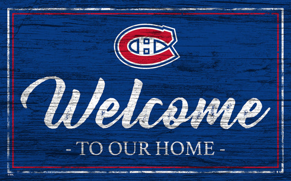 Wholesale NHL / H0977-Welcome Team Color 11x19 / H0977-Montreal Canadians