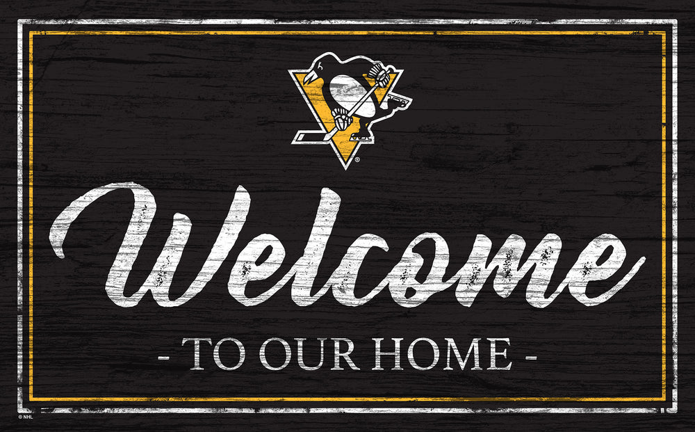 Wholesale NHL / H0977-Welcome Team Color 11x19 / H0977-Pittsburgh Penguins