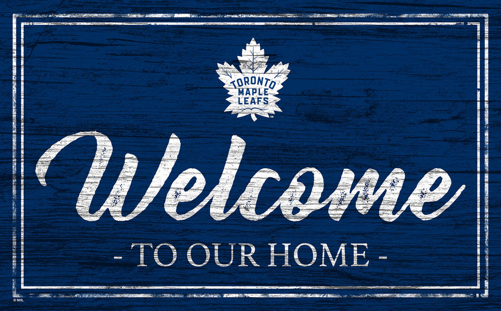 Wholesale NHL / H0977-Welcome Team Color 11x19 / H0977-Toronto Maple Leafs