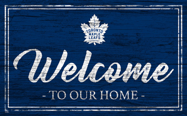 Wholesale NHL / H0977-Welcome Team Color 11x19 / H0977-Toronto Maple Leafs