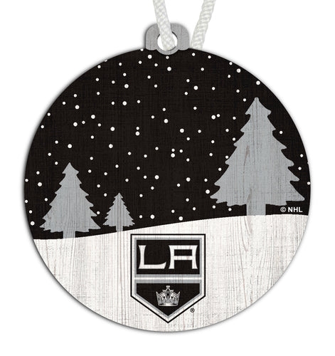 Wholesale NHL / H0978-Snow Scene Ornament / H0978-Los Angeles Kings