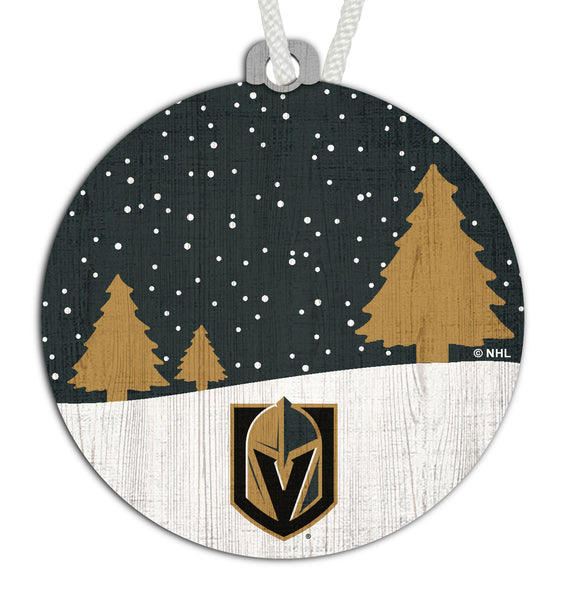 Wholesale NHL / H0978-Snow Scene Ornament / H0978-Vegas Golden Knights