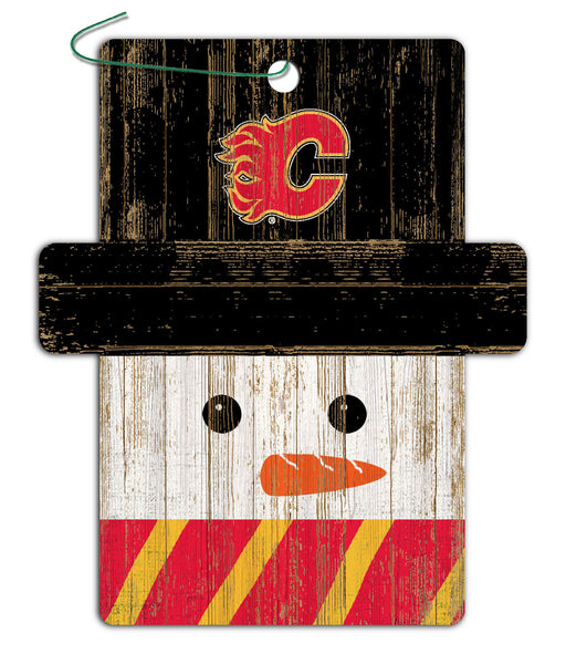 Wholesale NHL / H0980-Snowman Ornament 4.5in / H0980-Calgary Flames