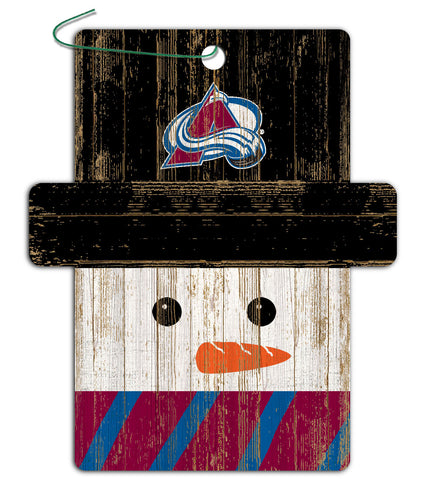 Wholesale NHL / H0980-Snowman Ornament 4.5in / H0980-Colorado Avalanche