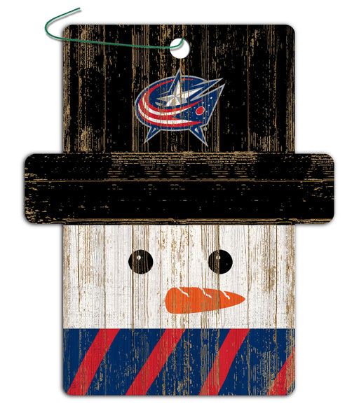 Wholesale NHL / H0980-Snowman Ornament 4.5in / H0980-Columbus Blue Jackets