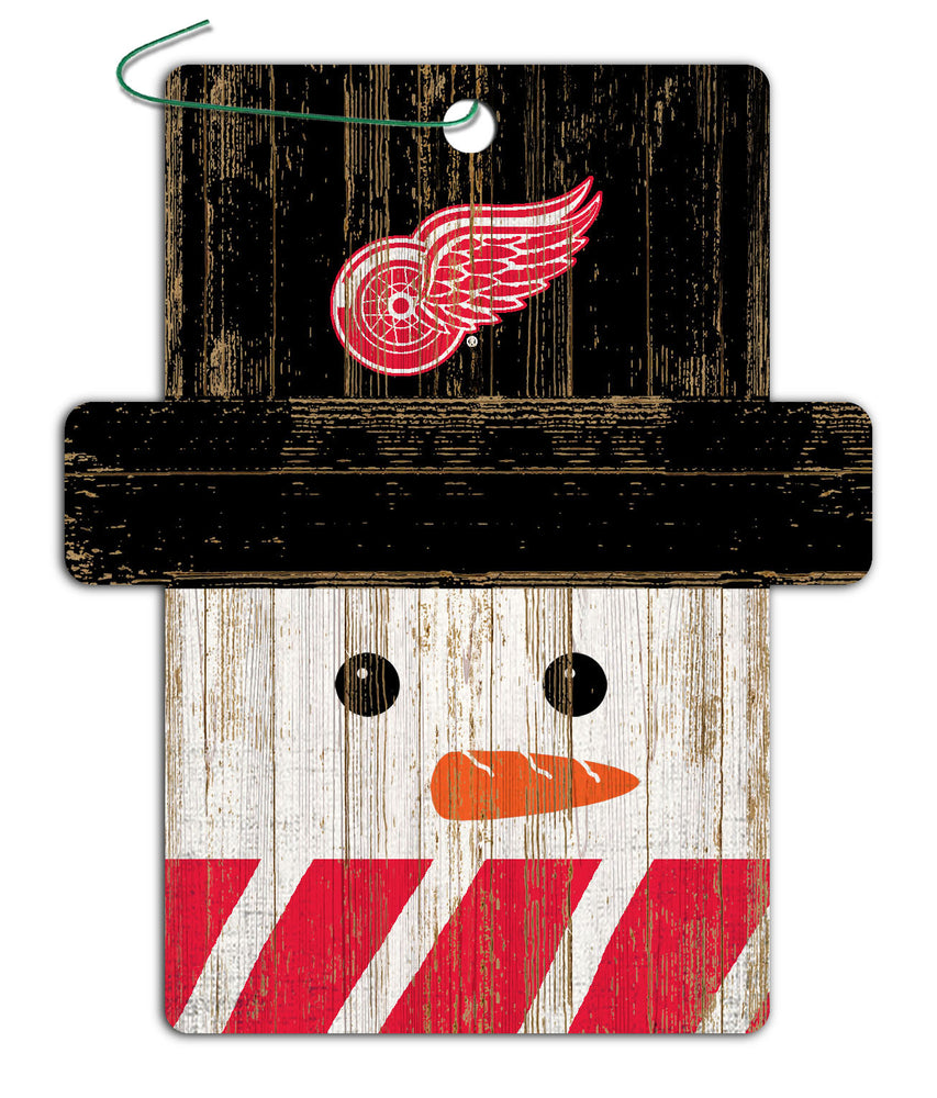 Wholesale NHL / H0980-Snowman Ornament 4.5in / H0980-Detroit Red Wings