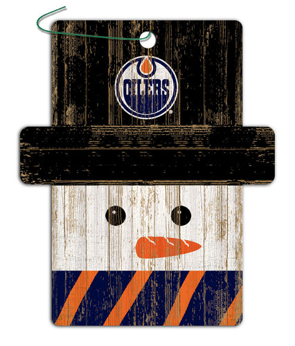 Wholesale NHL / H0980-Snowman Ornament 4.5in / H0980-Edmonton Oilers