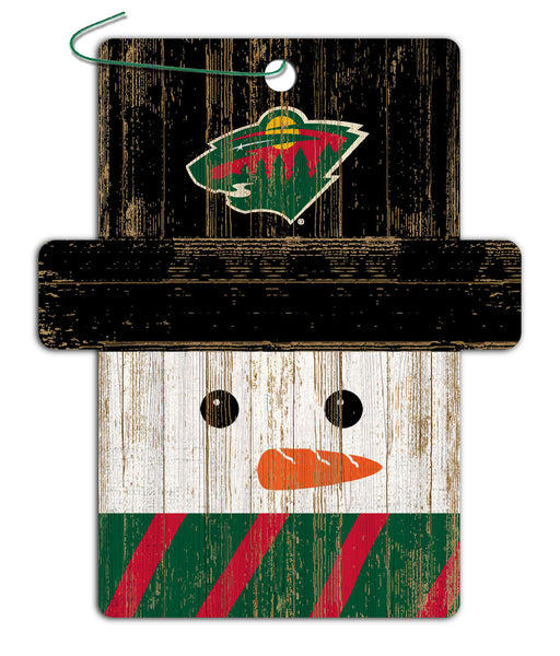 Wholesale NHL / H0980-Snowman Ornament 4.5in / H0980-Minnesota Wild