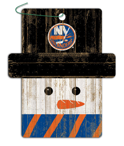 Wholesale NHL / H0980-Snowman Ornament 4.5in / H0980-New York Islanders