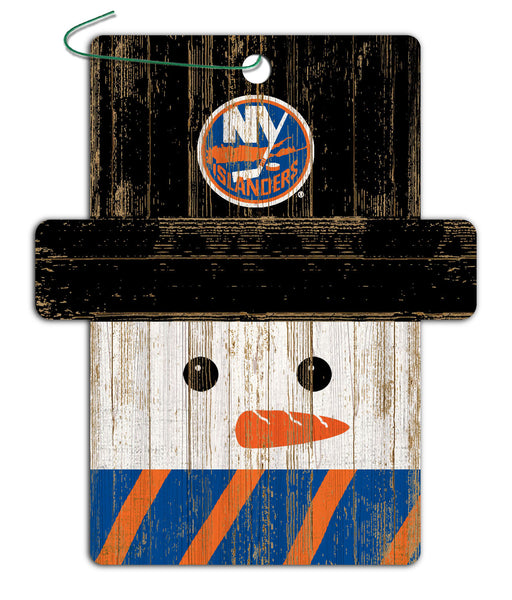 Wholesale NHL / H0980-Snowman Ornament 4.5in / H0980-New York Islanders