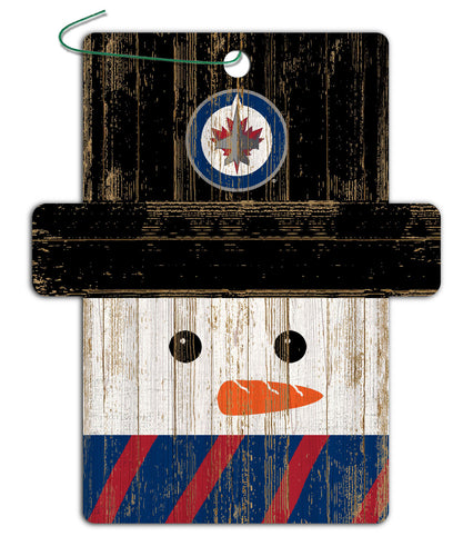 Wholesale NHL / H0980-Snowman Ornament 4.5in / H0980-Winnipeg Jets