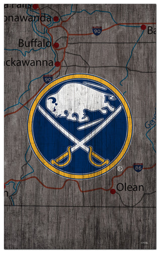 Wholesale NHL / H0985-City Map 11x19 / H0985-Buffalo Sabres