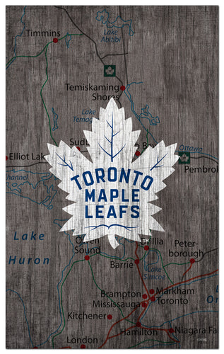 Wholesale NHL / H0985-City Map 11x19 / H0985-Toronto Maple Leafs