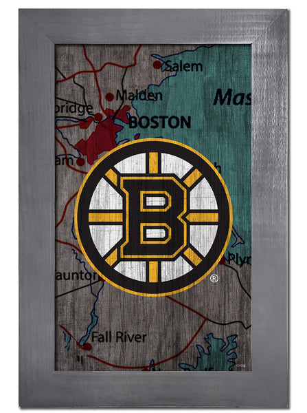 Wholesale NHL / H0985F-City Map 11x19 / H0985F-Boston Bruins