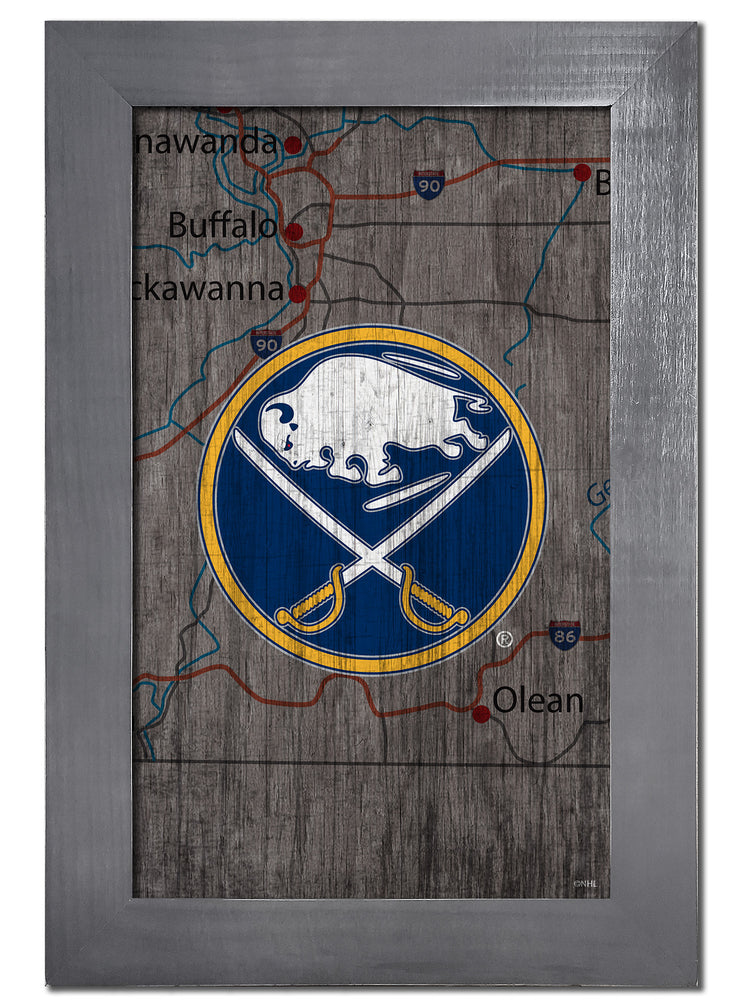 Wholesale NHL / H0985F-City Map 11x19 / H0985F-Buffalo Sabres