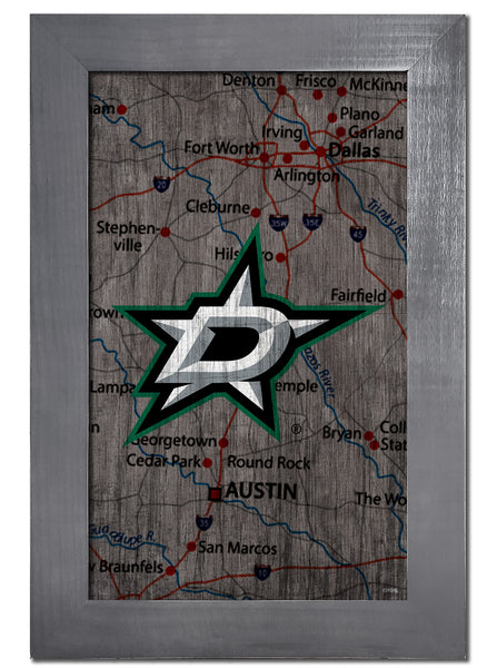 Wholesale NHL / H0985F-City Map 11x19 / H0985F-Dallas Stars