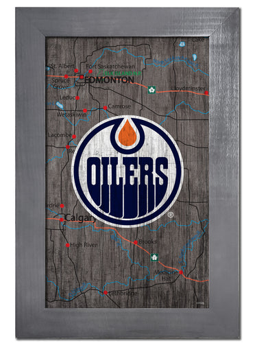 Wholesale NHL / H0985F-City Map 11x19 / H0985F-Edmonton Oilers