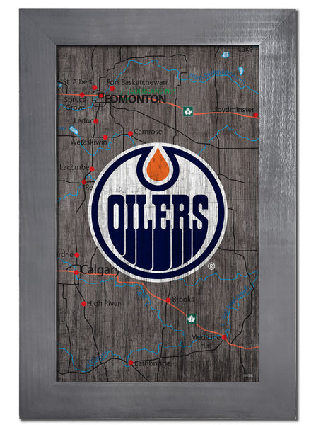 Wholesale NHL / H0985F-City Map 11x19 / H0985F-Edmonton Oilers