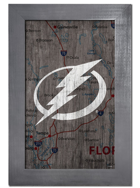 Wholesale NHL / H0985F-City Map 11x19 / H0985F-Tampa Bay Lightning