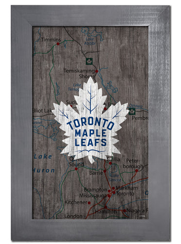 Wholesale NHL / H0985F-City Map 11x19 / H0985F-Toronto Maple Leafs