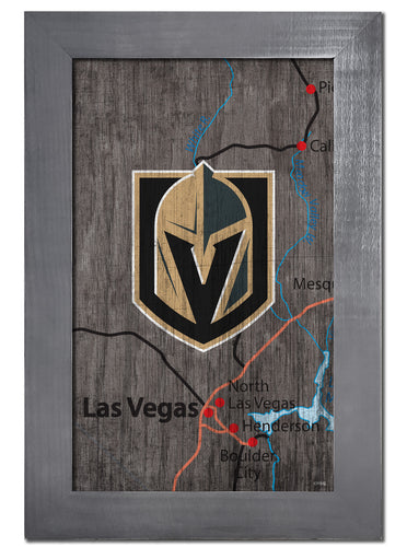 Wholesale NHL / H0985F-City Map 11x19 / H0985F-Vegas Golden Knights