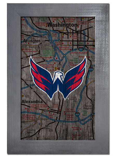 Wholesale NHL / H0985F-City Map 11x19 / H0985F-Washington Capitals