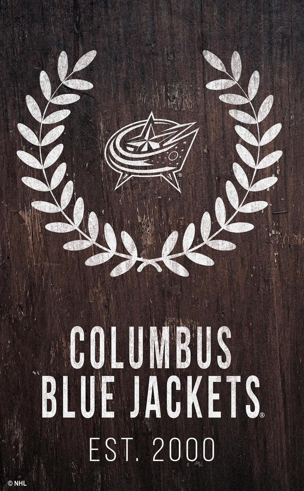 Wholesale NHL / H0986-Laurel Wreath / H0986-Columbus Blue Jackets