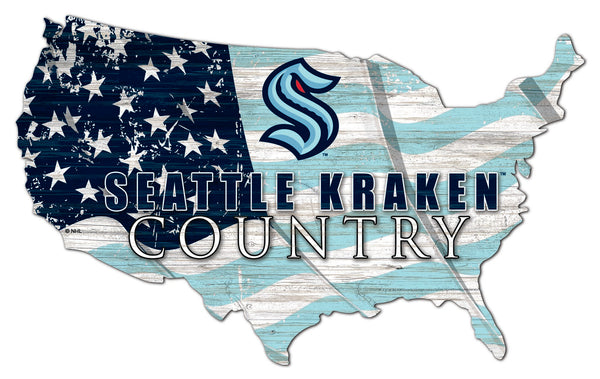 Wholesale NHL / H1001-USA Flag Cutout / H1001-Seattle Kraken