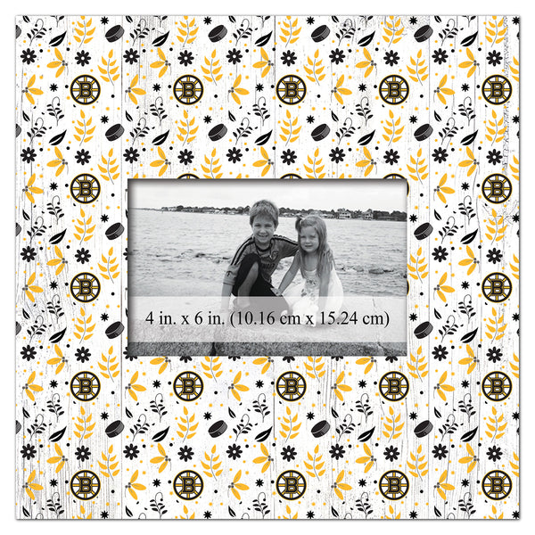 Wholesale NHL / H1004-Floral Pattern 10x10 Frame / H1004-Boston Bruins