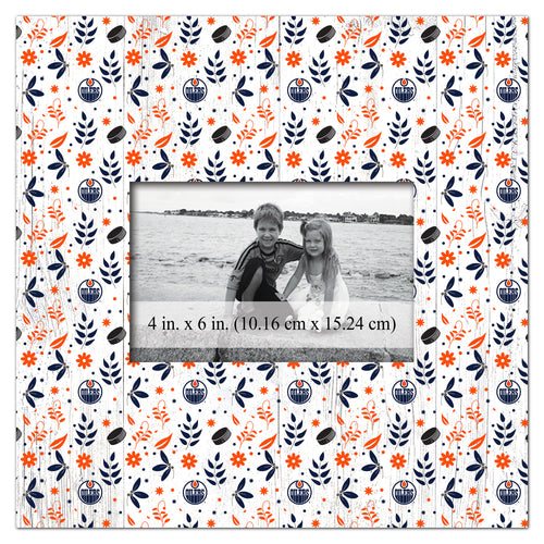 Wholesale NHL / H1004-Floral Pattern 10x10 Frame / H1004-Edmonton Oilers